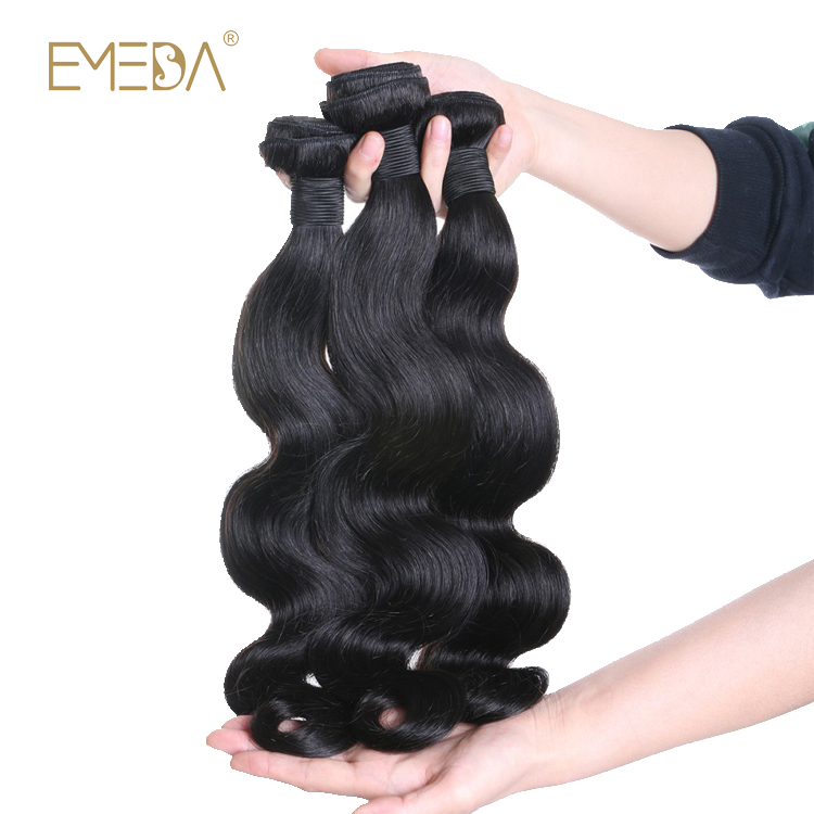 Wholesale Best Brazilian Human Virgin Hair Weft Grade Top Body Wave Hair Bundles LM309